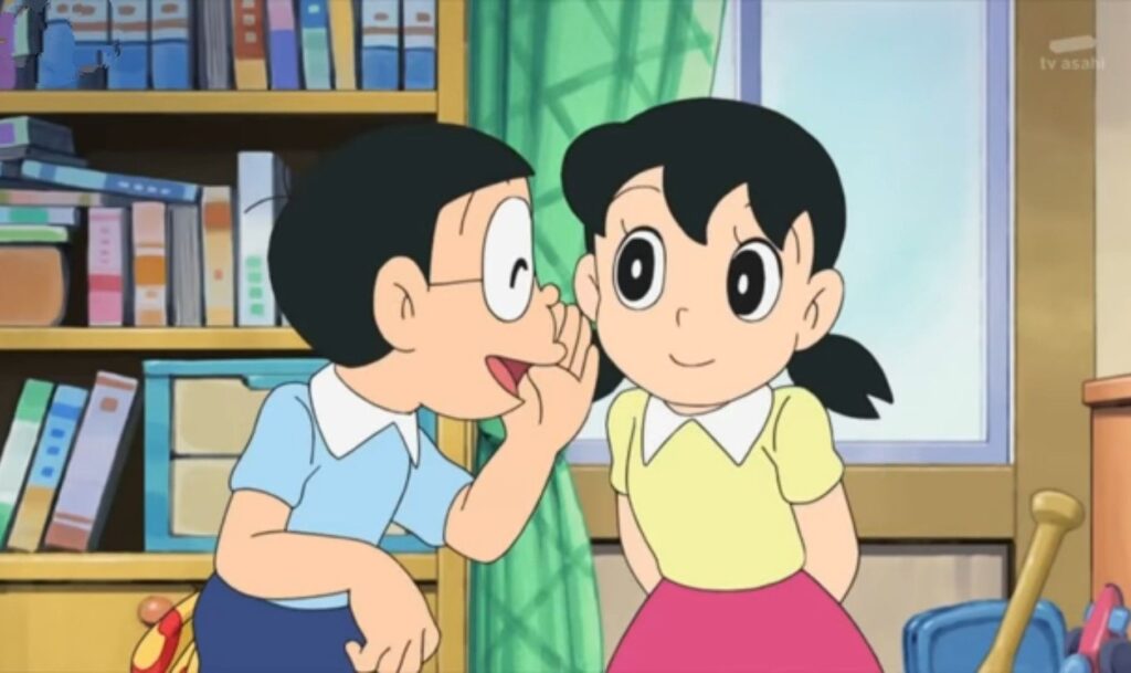 hd wallpaper profile nobita shizuka

