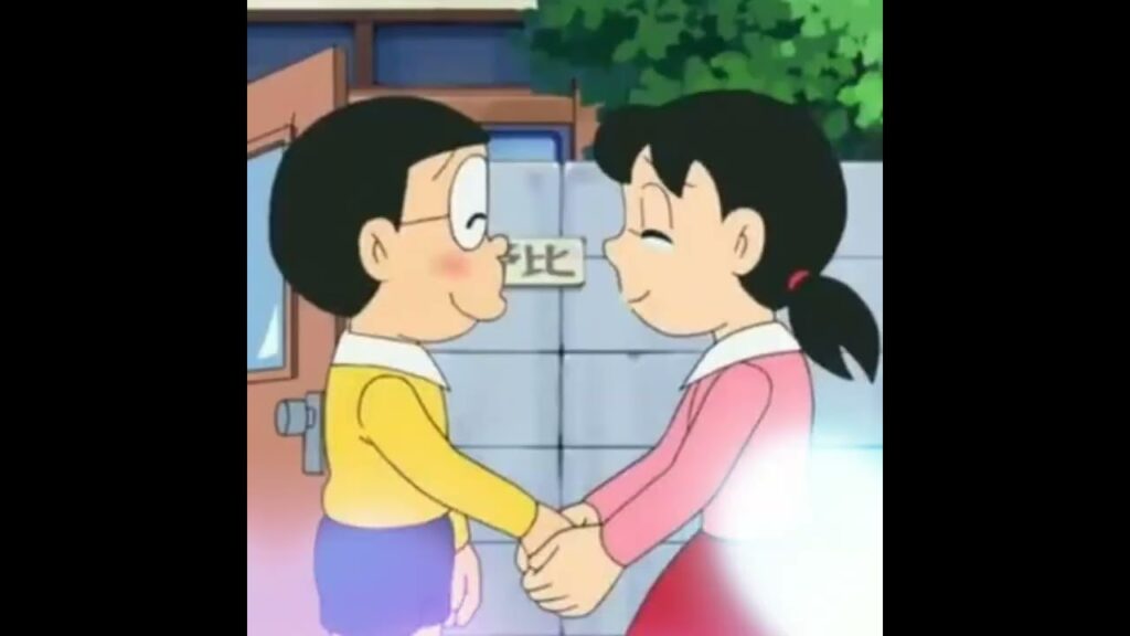 hd wallpaper profile nobita shizuka