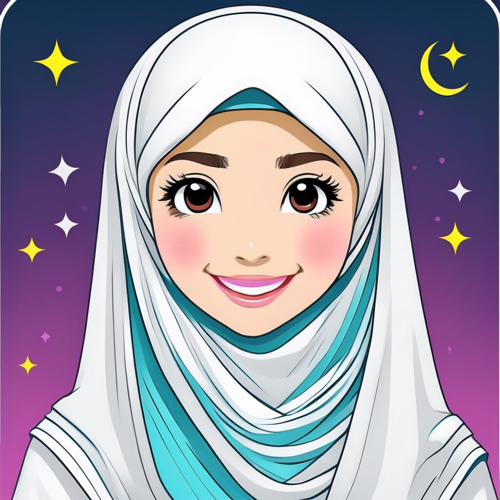 Muslim girl display pictures